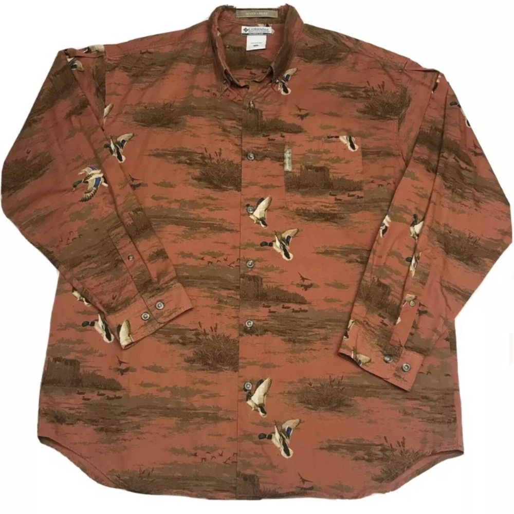 Columbia Duck Hunting Mens Large Long Sleeve shirt